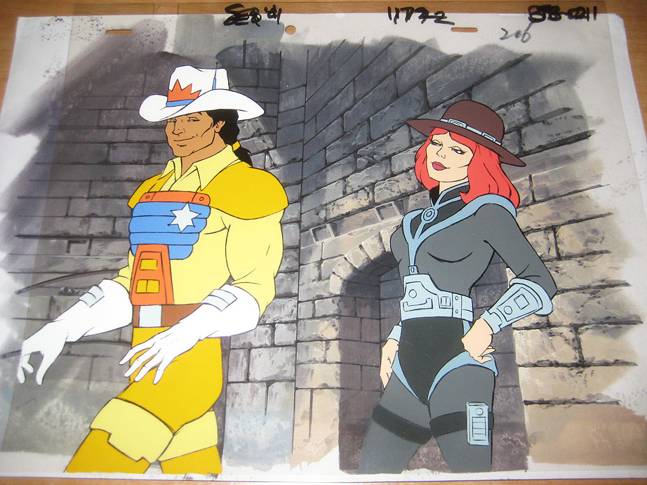 BRAVESTARR Original Animation Production Cel - Marshall Bravestarr